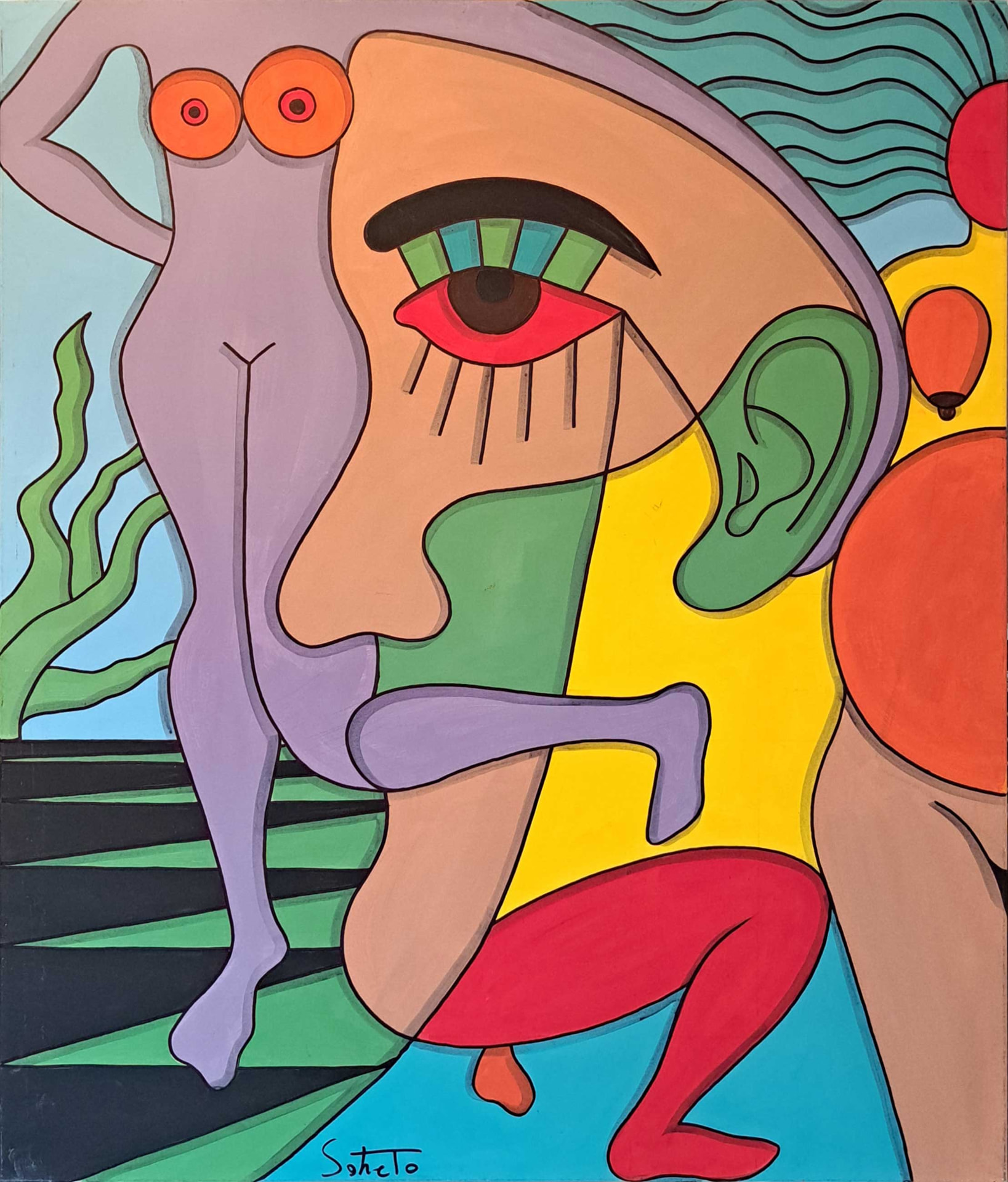 Abstract Canvas III — Acrylic on canvas